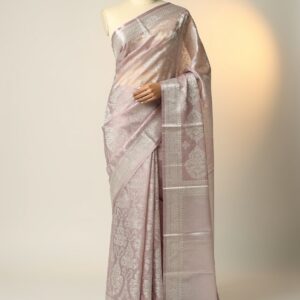 Mauve Silk Jamdani